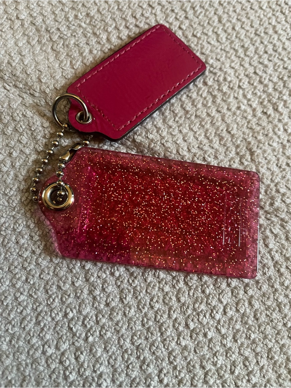 Choice of Coach Glitter & Leather Poppy Hangtags - Picture 2 of 6